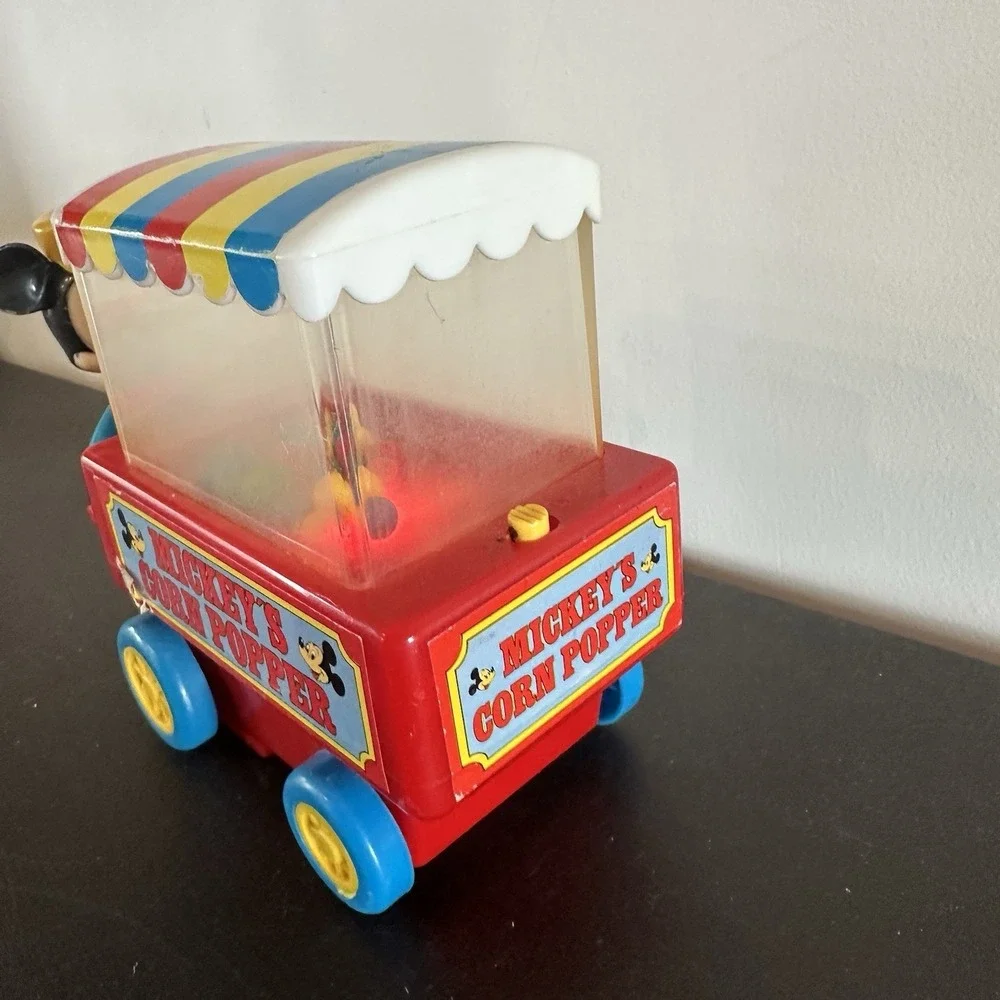 Vintage Mickey Mouse‎ Musical Corn Popper Toy Lights Up Only Disney